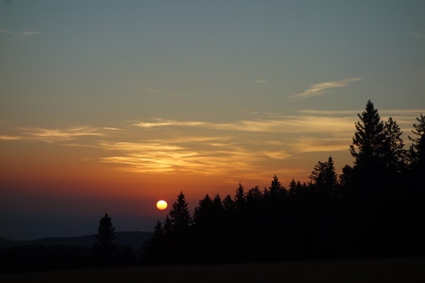 Abendstimmung ber dem Schwarzwald